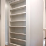 bookcase in hallway