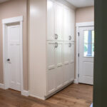 built in storage by back door