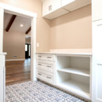 mudroom laundry with built in storage
