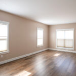 room with three windows