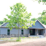 front view of new home