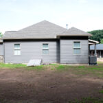side view of new home