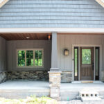 front porch of new home