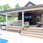 new covered outdoor living space
