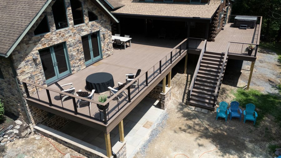 DJI_20260722125154_0021_D arial view of a deck replacement with English Walnut decking