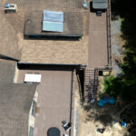 above view of deck replacement