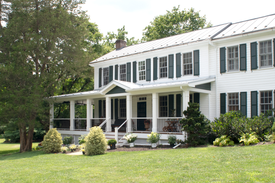 DSC_9631 white home with black shutters and new covered front porch
