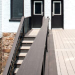decking with Slate Gray flooring and Dark Hickory border