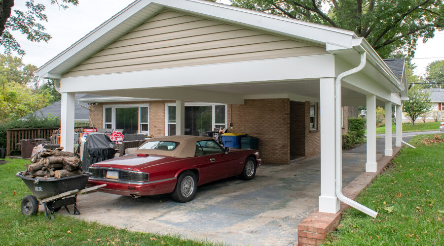 After (2) home after a carport renovation