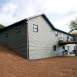 back view of a house after an exterior renovation