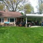 home before carport and roof renovation