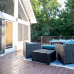renovated deck with outdoor living space