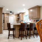 dining area with bar seating
