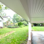 under the ceiling of new carport