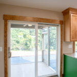 sliding door in kitchen to outside