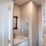 entrance to half bathroom
