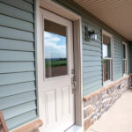 therma tru exterior door on front porch